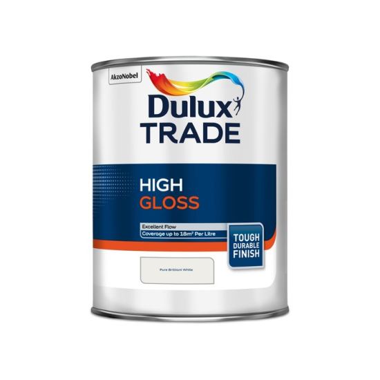 Dulux Trade High Gloss Pure Brilliant White 1L