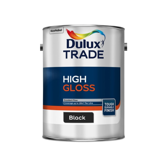 Dulux Trade High Gloss Black 5L