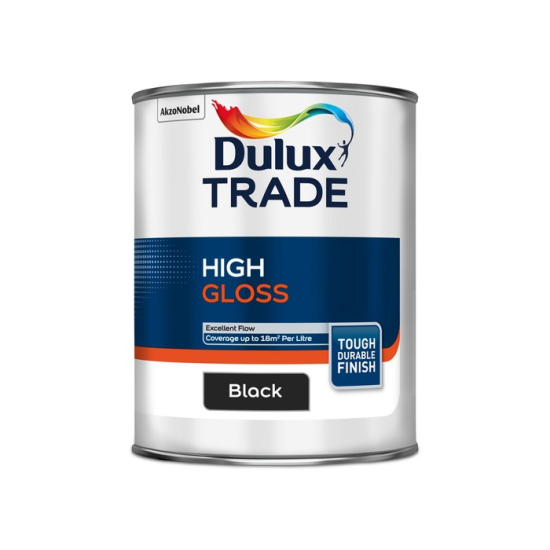 Dulux Trade High Gloss Black 1L