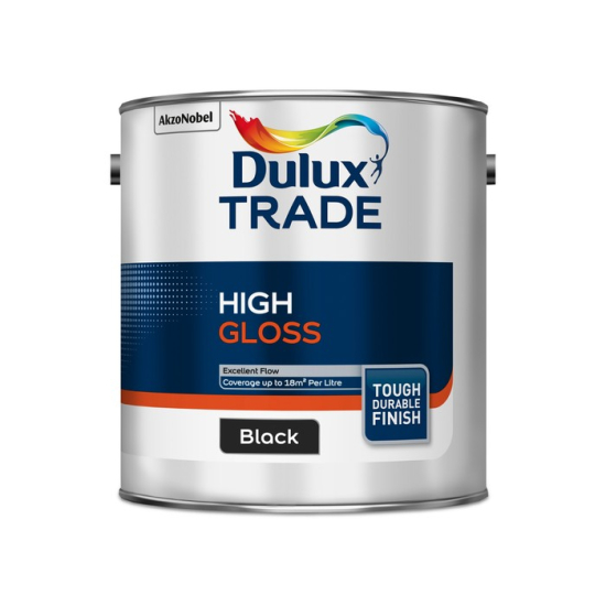 Dulux Trade High Gloss Black 2.5L