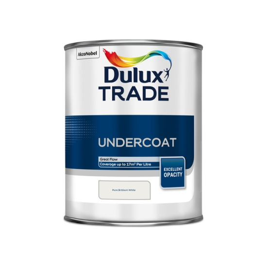 Dulux Trade Undercoat Pure Brilliant White 1L