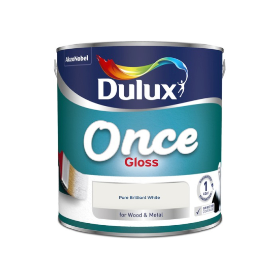 Dulux Once Gloss Pure Brilliant White 2.5L