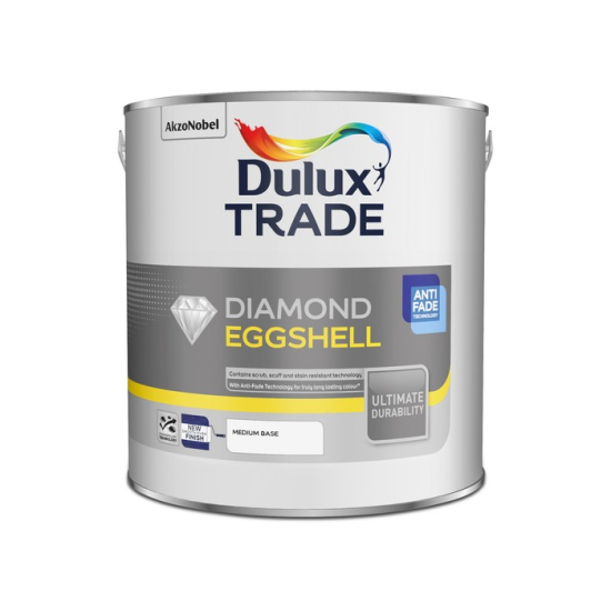 Dulux Trade Diamond Eggshell Medium Base 2.5L